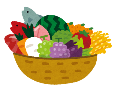 地域の特産品のイラスト