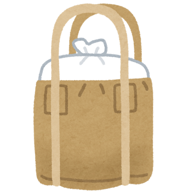 中身の詰まったフレコンバッグのイラスト