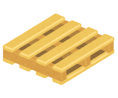 木製のパレットのイラスト